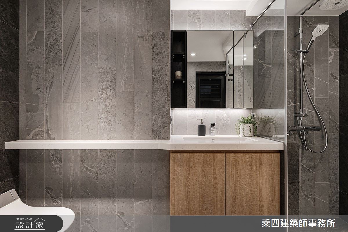 30坪中古屋(5~15年)＿現代風浴室案例圖片＿乘四建築師事務所＿乘四_35之23
