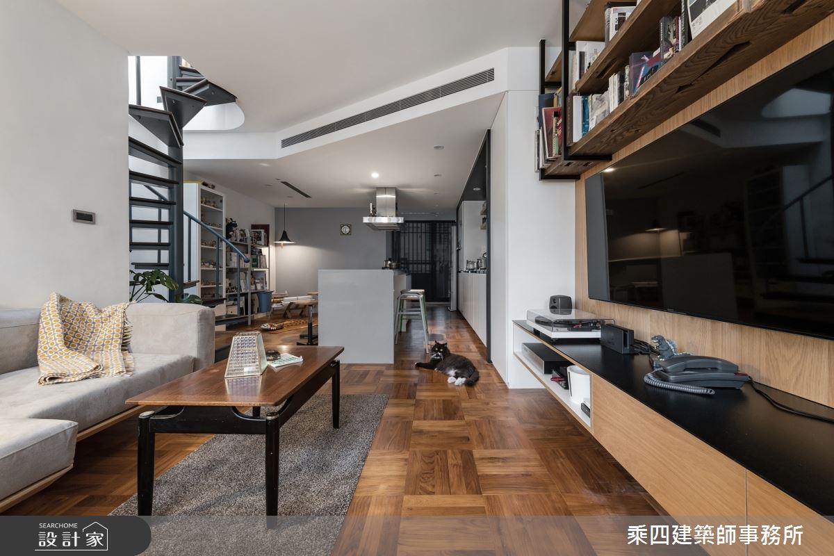 25坪老屋(50年以上)＿現代風客廳案例圖片＿乘四建築師事務所＿乘四_31之5