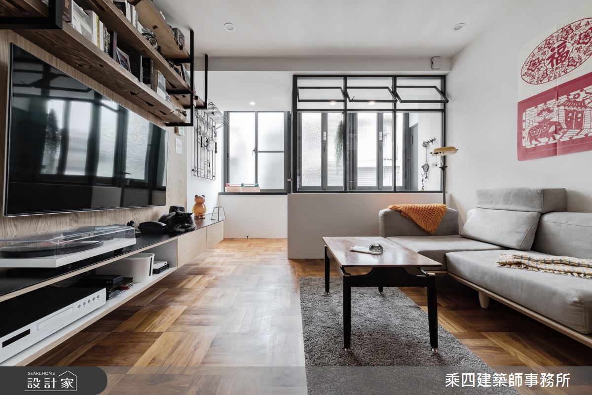 25坪老屋(50年以上)＿現代風客廳案例圖片＿乘四建築師事務所＿乘四_31之3