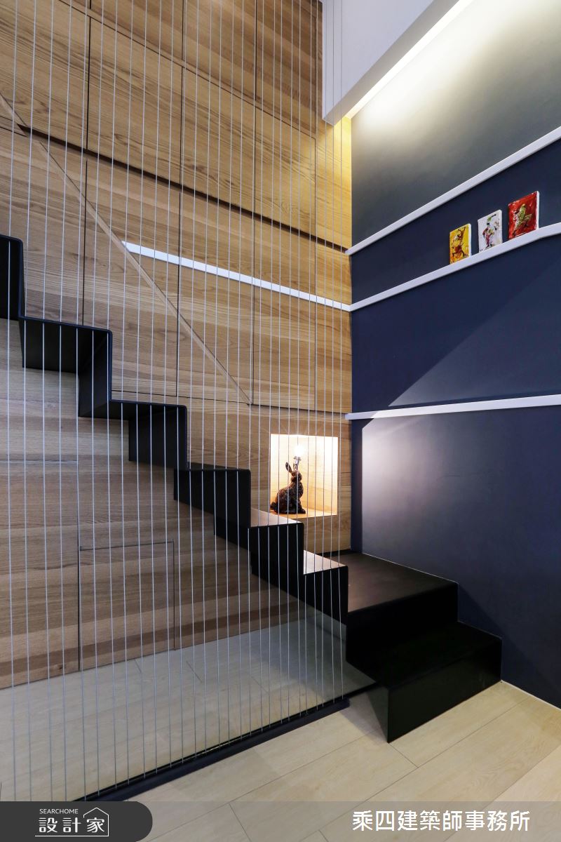 17坪老屋(16~30年)＿現代風樓梯案例圖片＿乘四建築師事務所＿乘四_04之10