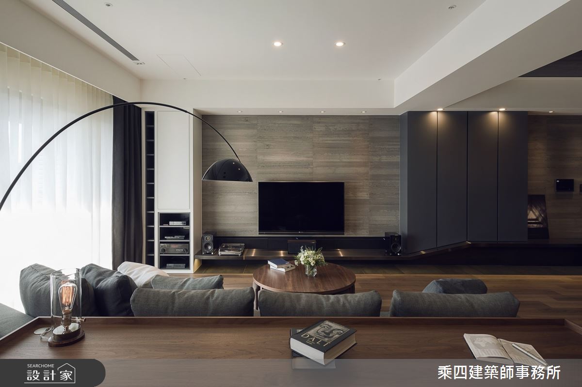 55坪新成屋(5年以下)＿現代風客廳案例圖片＿乘四建築師事務所＿乘四_12之11