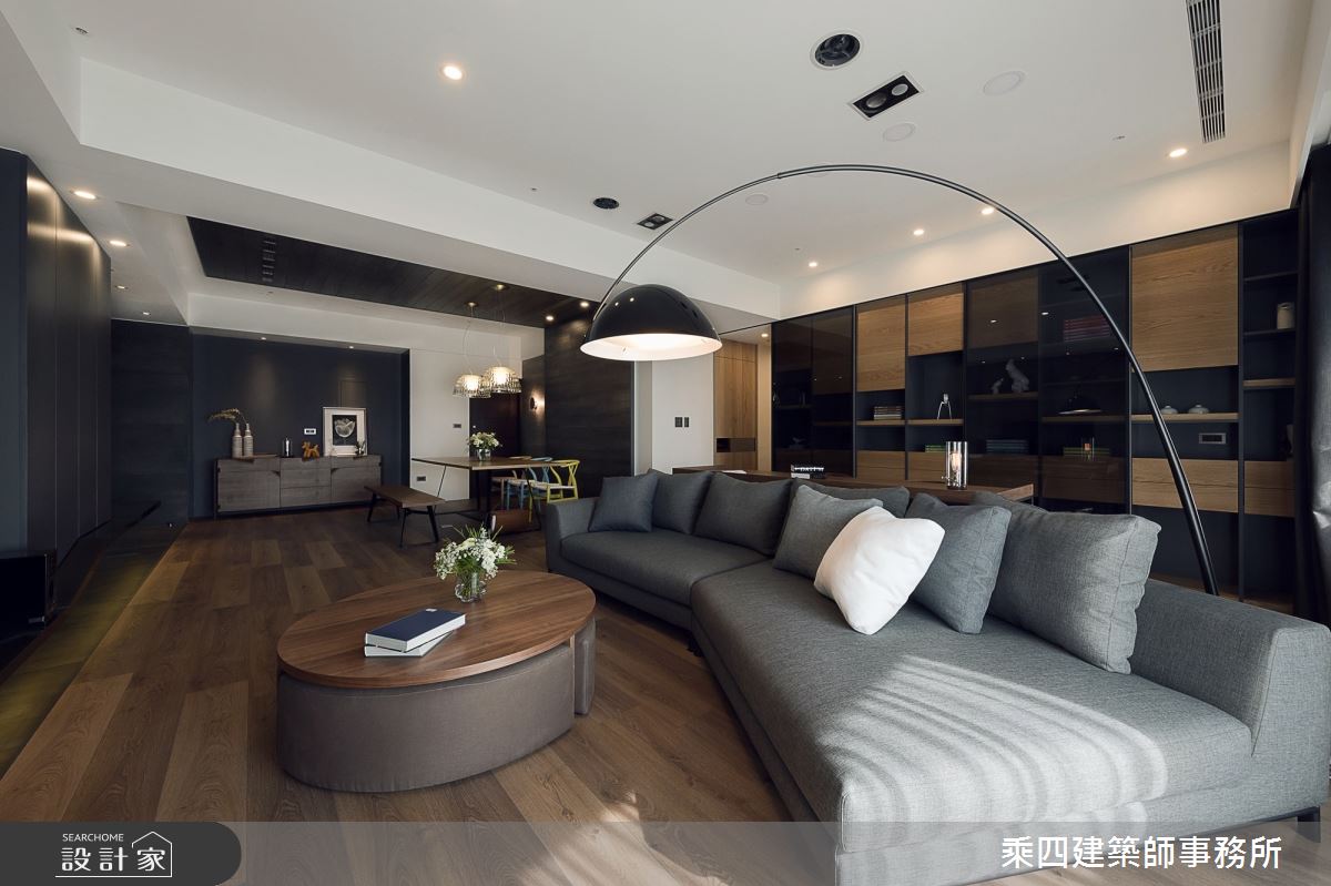 55坪新成屋(5年以下)＿現代風客廳案例圖片＿乘四建築師事務所＿乘四_12之7