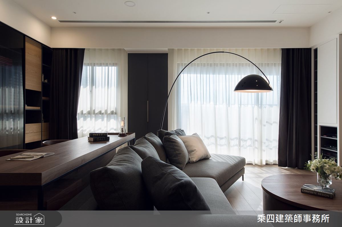 55坪新成屋(5年以下)＿現代風客廳案例圖片＿乘四建築師事務所＿乘四_12之10