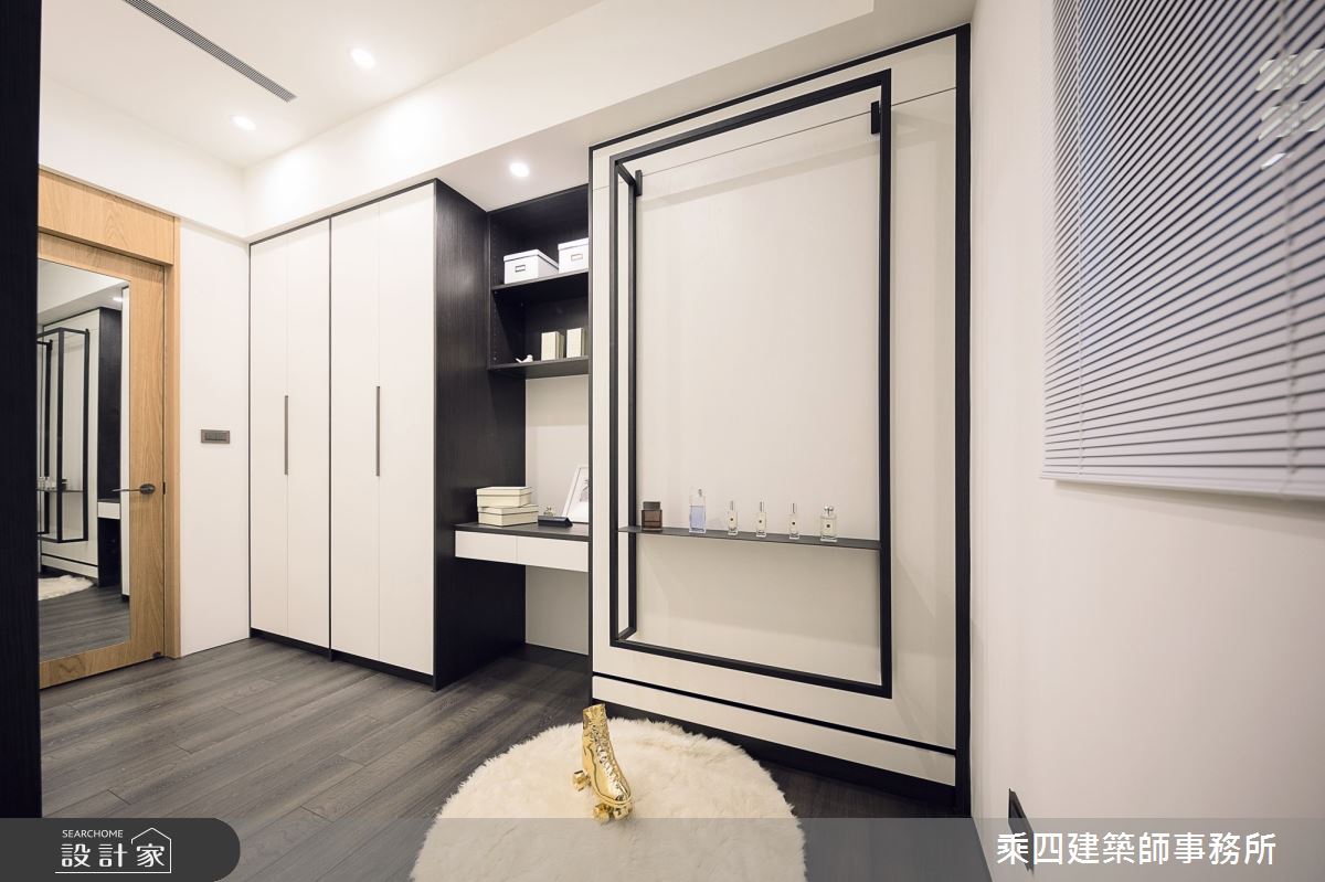55坪新成屋(5年以下)＿現代風更衣間案例圖片＿乘四建築師事務所＿乘四_12之21