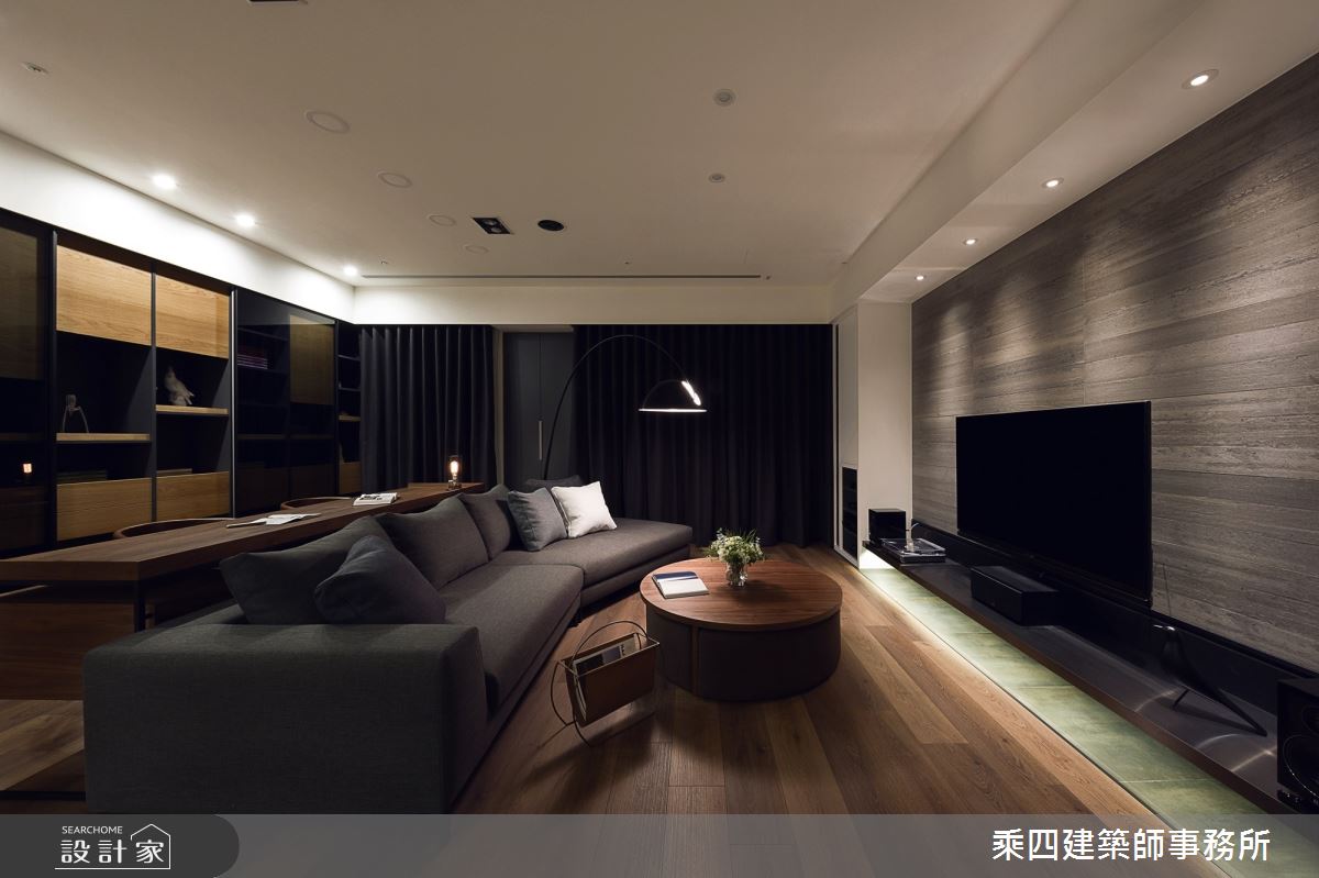 55坪新成屋(5年以下)＿現代風客廳案例圖片＿乘四建築師事務所＿乘四_12之12