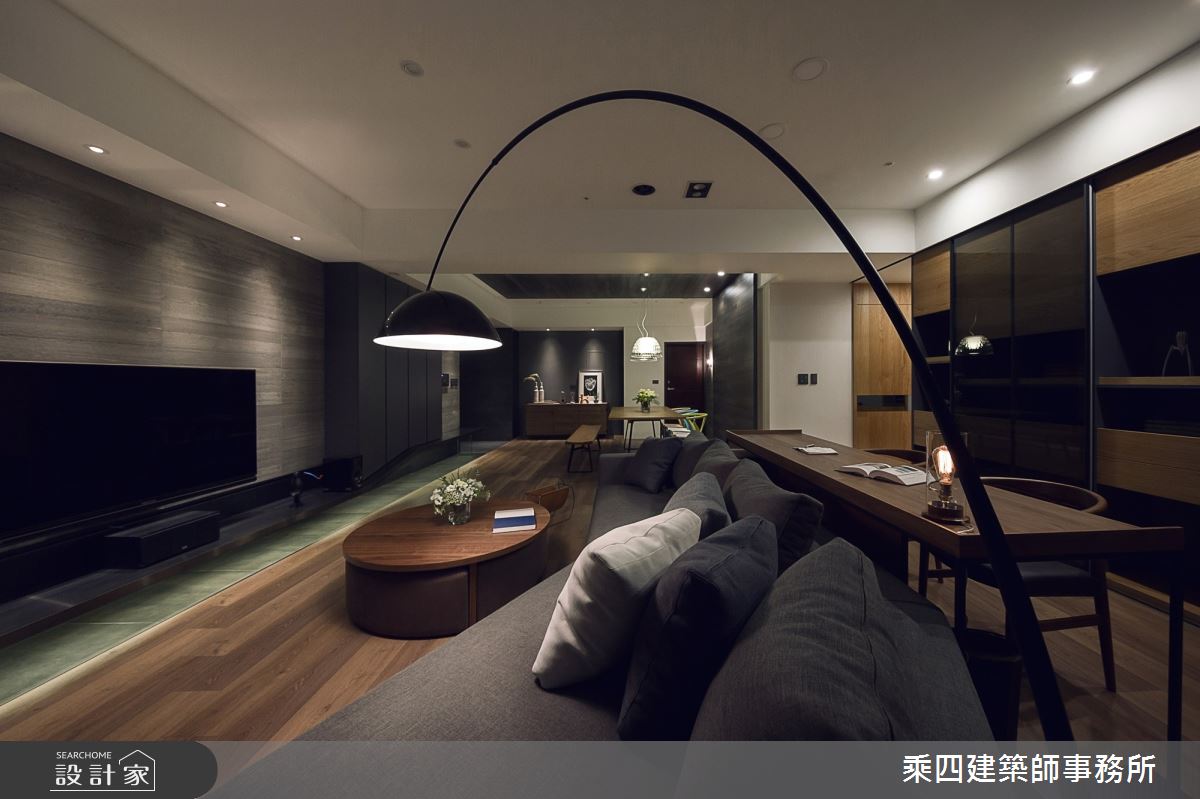 55坪新成屋(5年以下)＿現代風客廳案例圖片＿乘四建築師事務所＿乘四_12之6
