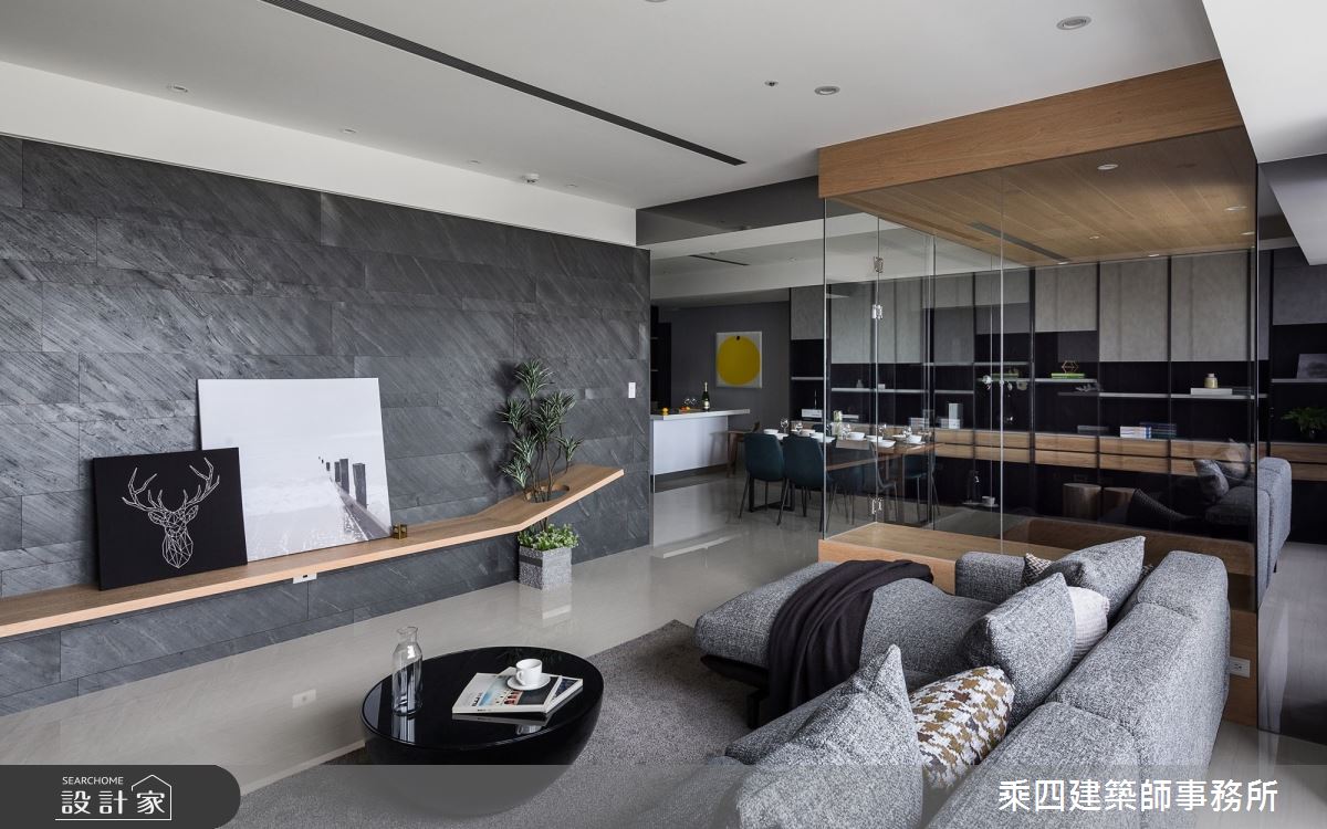 48坪新成屋(5年以下)＿現代風客廳案例圖片＿乘四建築師事務所＿乘四_15之7