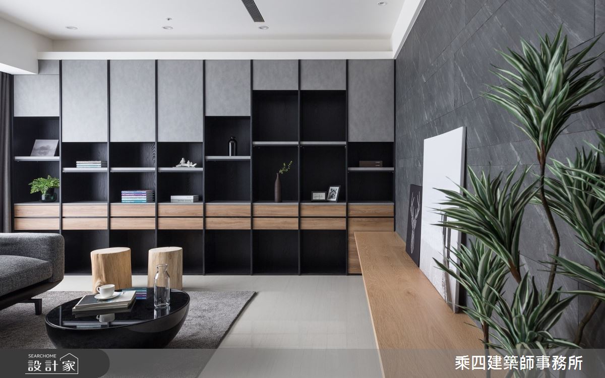48坪新成屋(5年以下)＿現代風客廳案例圖片＿乘四建築師事務所＿乘四_15之4