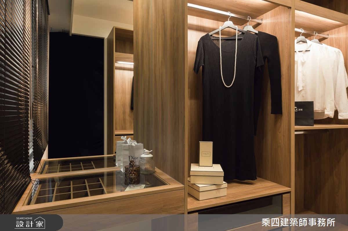 48坪新成屋(5年以下)＿現代風更衣間案例圖片＿乘四建築師事務所＿乘四_15之23