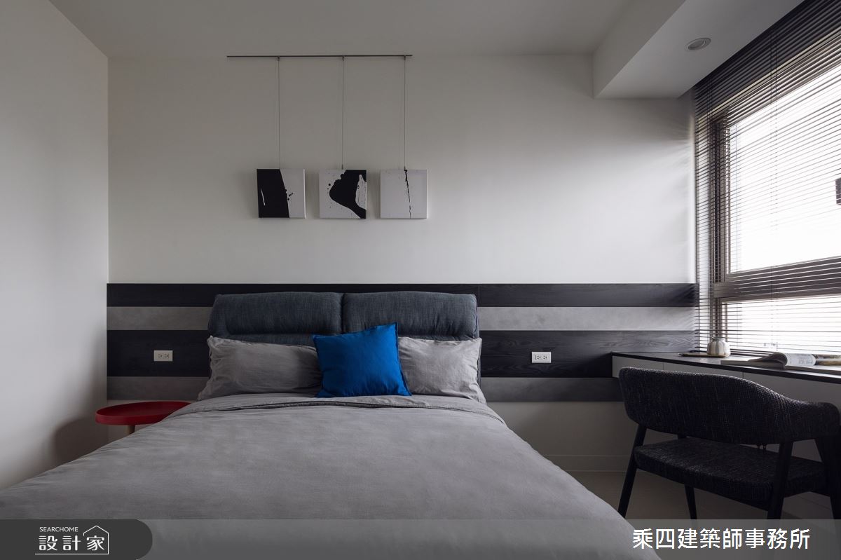 48坪新成屋(5年以下)＿現代風臥室案例圖片＿乘四建築師事務所＿乘四_15之17