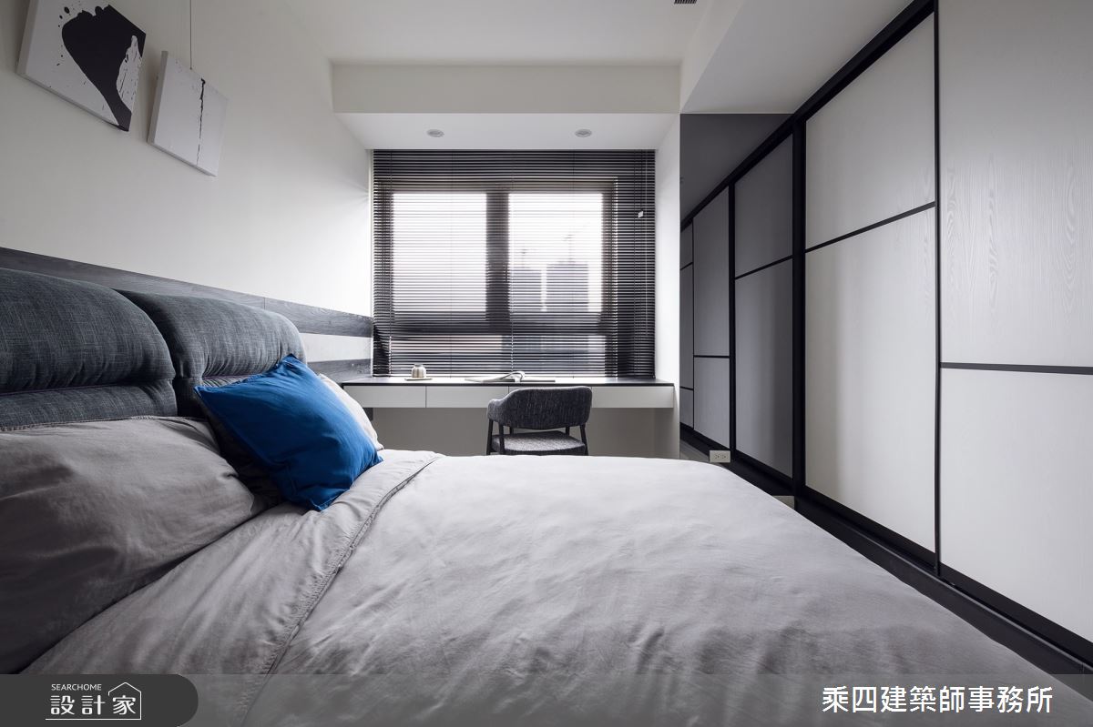 48坪新成屋(5年以下)＿現代風臥室案例圖片＿乘四建築師事務所＿乘四_15之16