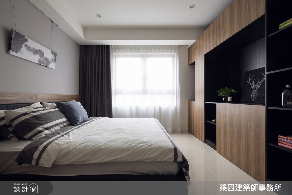 48坪新成屋(5年以下)＿現代風臥室案例圖片＿乘四建築師事務所＿乘四_15之21
