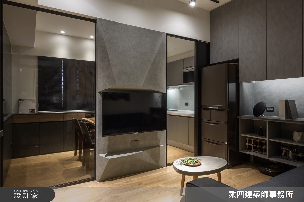11坪新成屋(5年以下)＿現代風客廳案例圖片＿乘四建築師事務所＿乘四_16之1