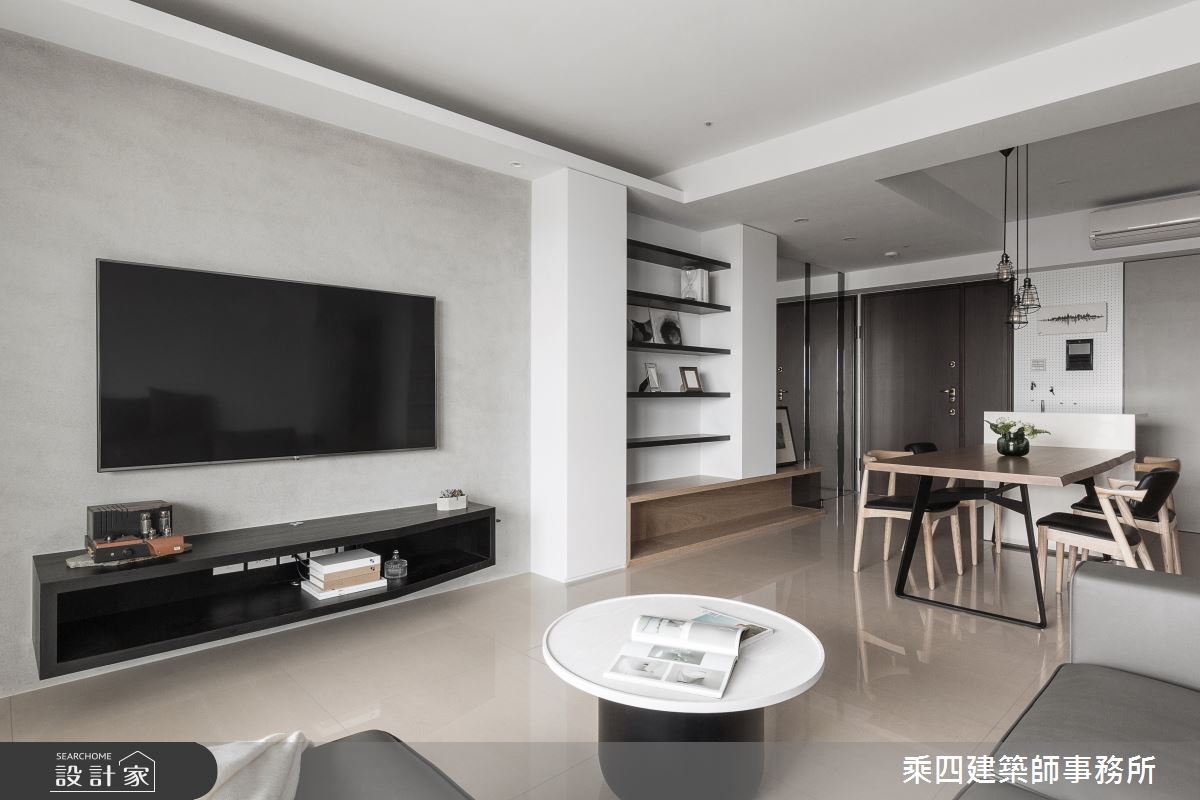 31坪新成屋(5年以下)＿現代風客廳案例圖片＿乘四建築師事務所＿乘四_19之2
