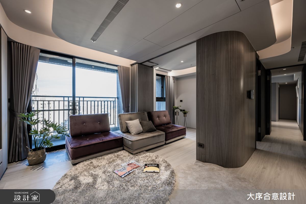 40坪新成屋(5年以下)＿北歐風客廳走廊多功能室案例圖片＿大序合意設計＿大序合意_圓融之3