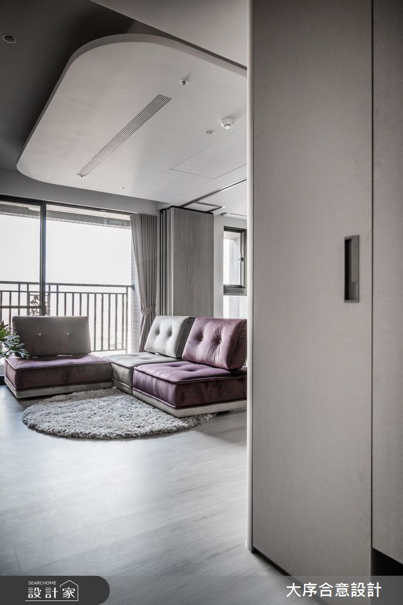 40坪新成屋(5年以下)＿北歐風客廳案例圖片＿大序合意設計＿大序合意_圓融之1