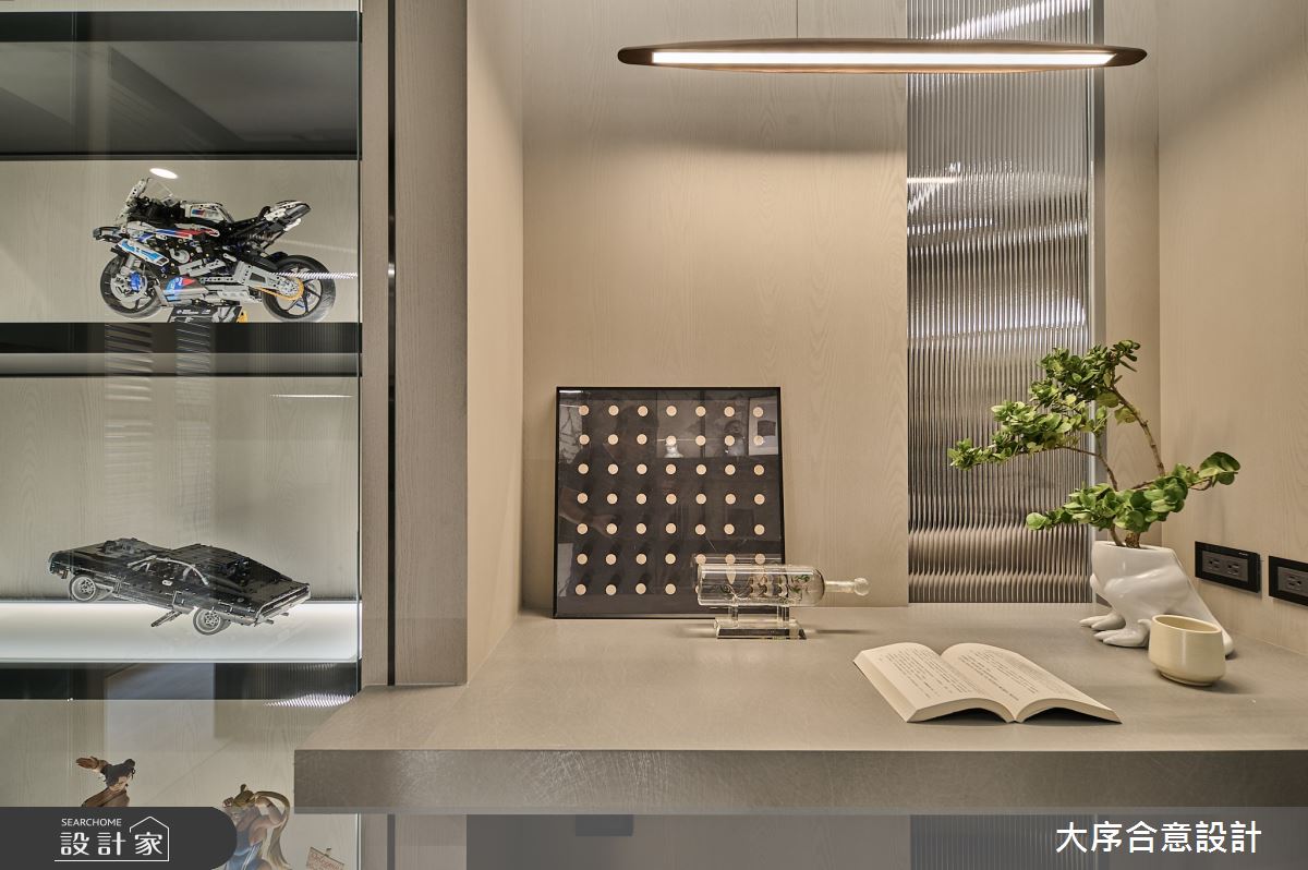 60坪新成屋(5年以下)＿現代風書房工作區案例圖片＿大序合意設計＿大序合意_光廊墨域之17