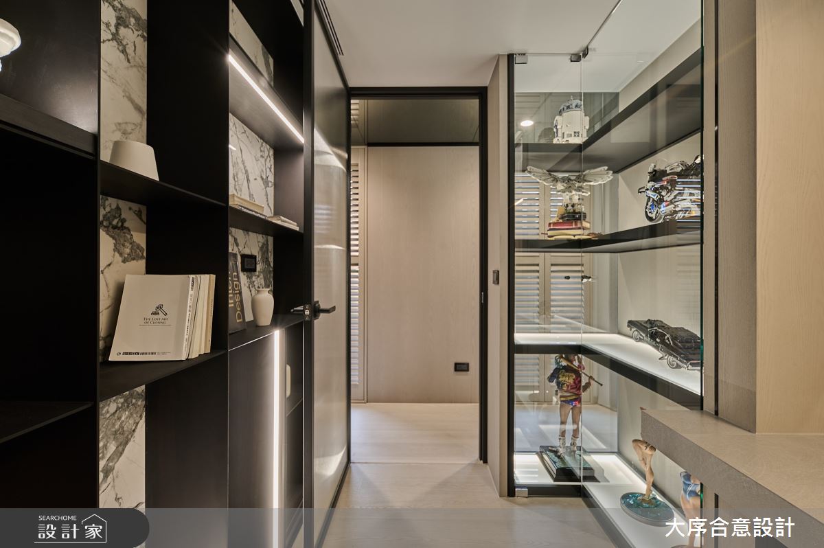 60坪新成屋(5年以下)＿現代風書房工作區案例圖片＿大序合意設計＿大序合意_光廊墨域之18
