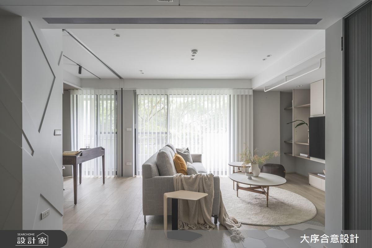 40坪老屋(16~30年)＿北歐風客廳案例圖片＿大序合意設計＿大序合意_悠白北歐之3