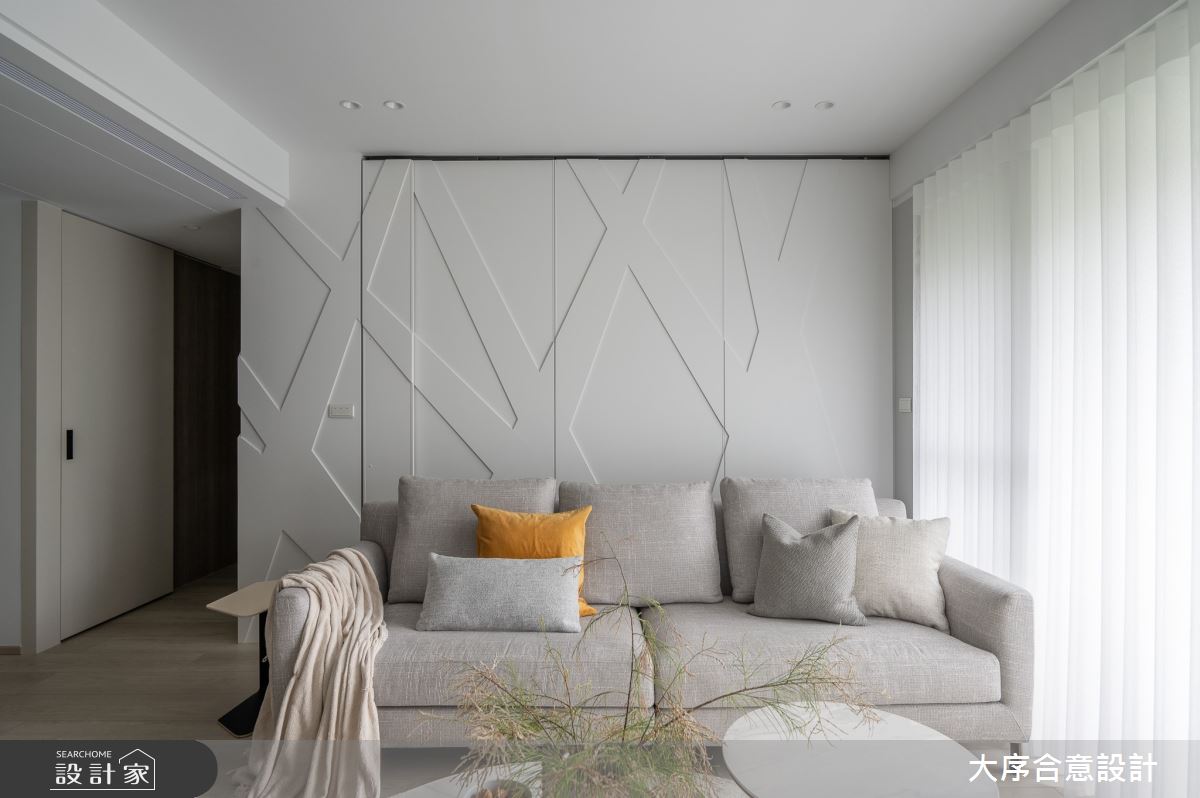 40坪老屋(16~30年)＿北歐風客廳案例圖片＿大序合意設計＿大序合意_悠白北歐之4
