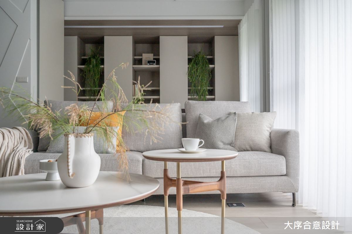 40坪老屋(16~30年)＿北歐風客廳案例圖片＿大序合意設計＿大序合意_悠白北歐之6