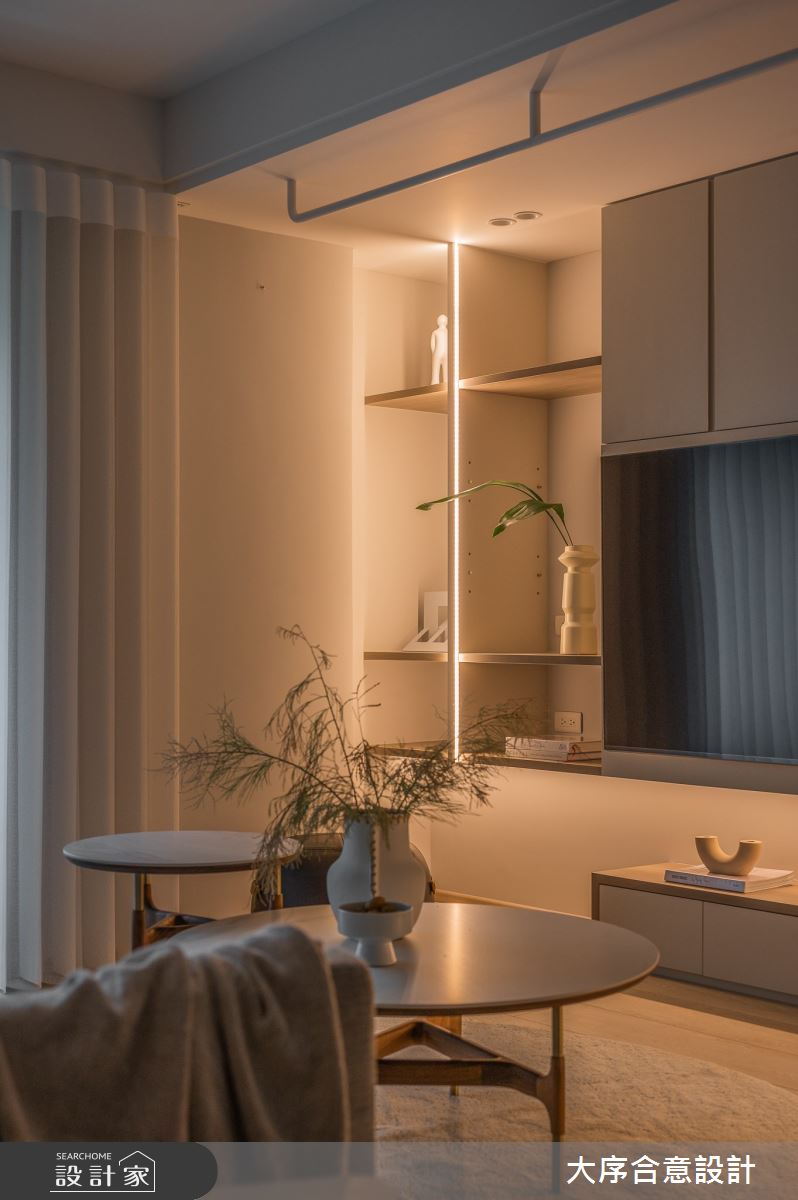 40坪老屋(16~30年)＿北歐風客廳案例圖片＿大序合意設計＿大序合意_悠白北歐之17