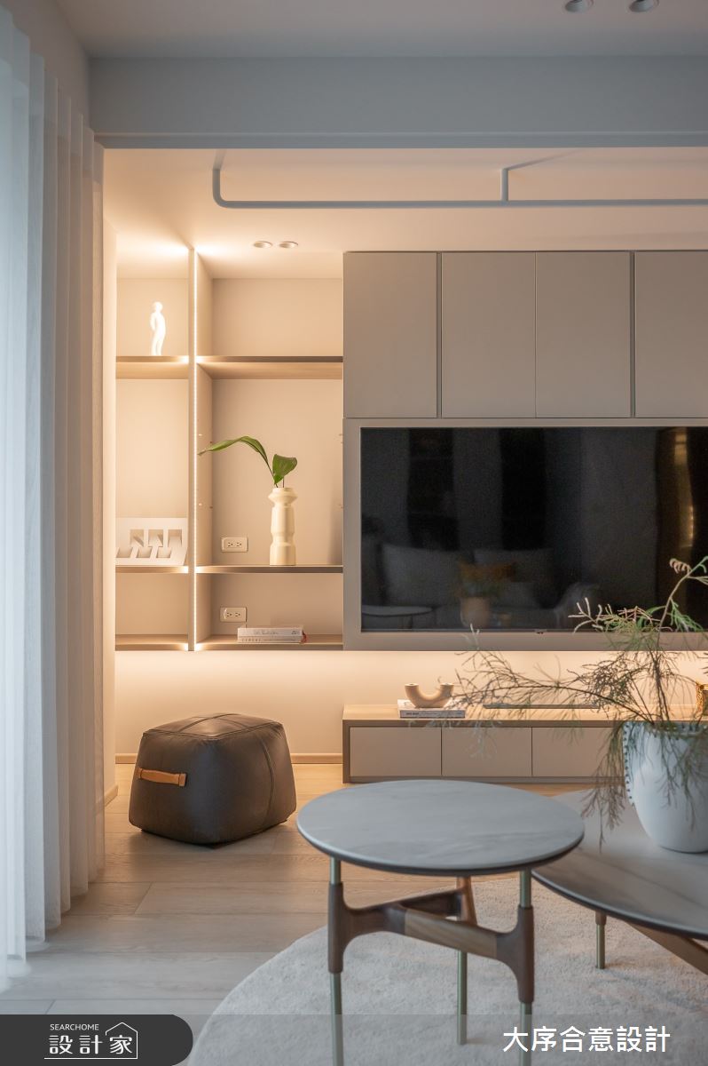 40坪老屋(16~30年)＿北歐風客廳案例圖片＿大序合意設計＿大序合意_悠白北歐之16