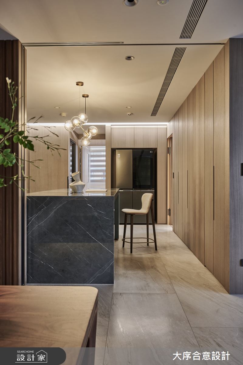 40坪老屋(16~30年)＿摩登風廚房中島案例圖片＿大序合意設計＿大序合意_隱調之10
