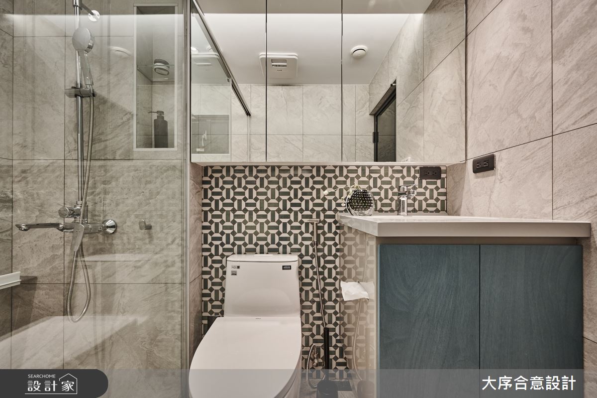 40坪老屋(16~30年)＿摩登風浴室案例圖片＿大序合意設計＿大序合意_隱調之20