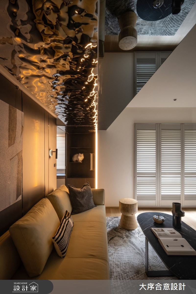 30坪老屋(16~30年)＿後現代摩登風客廳案例圖片＿大序合意設計＿大序合意_藝鏡之3
