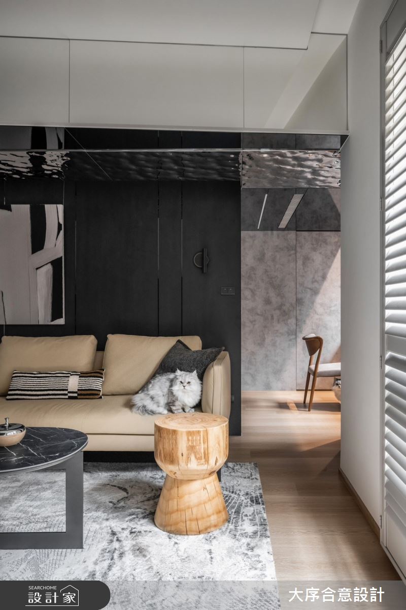 30坪老屋(16~30年)＿後現代摩登風客廳案例圖片＿大序合意設計＿大序合意_藝鏡之6