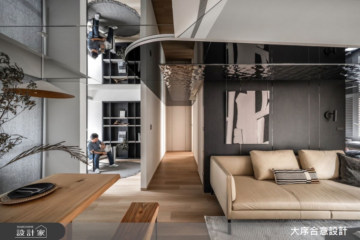 30坪老屋(16~30年)＿後現代摩登風客廳餐廳走廊多功能室案例圖片＿大序合意設計＿大序合意_藝鏡之14