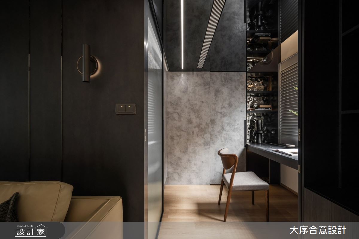 30坪老屋(16~30年)＿後現代摩登風書房工作區案例圖片＿大序合意設計＿大序合意_藝鏡之8