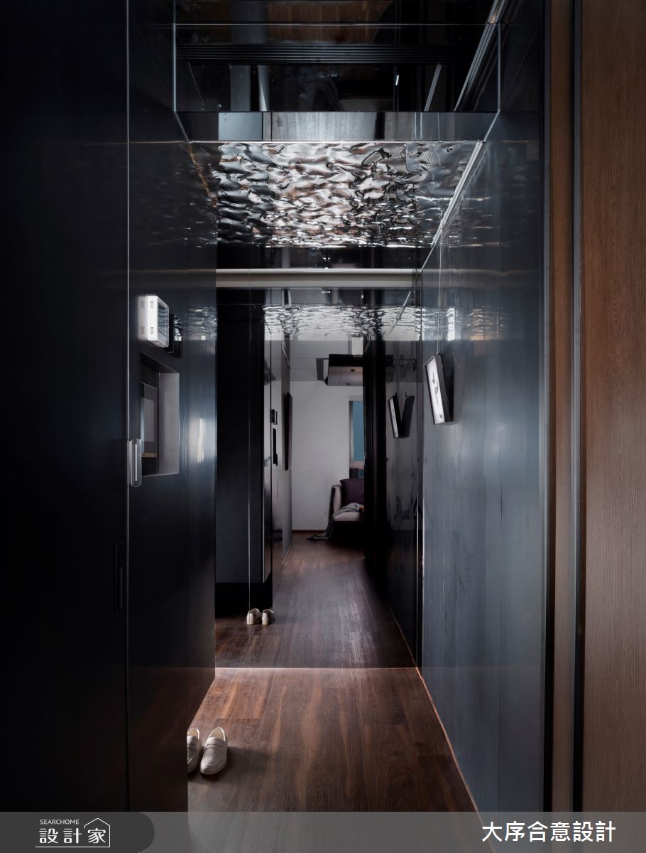 16坪新成屋(5年以下)＿極簡風玄關案例圖片＿大序合意設計＿大序合意_黑印之2