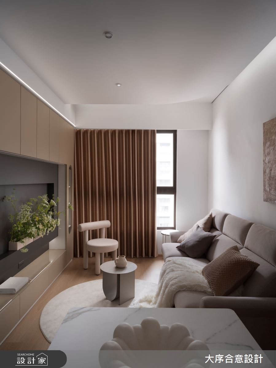 17坪新成屋(5年以下)＿渡假風客廳餐廳案例圖片＿大序合意設計＿大序合意_禮米之4