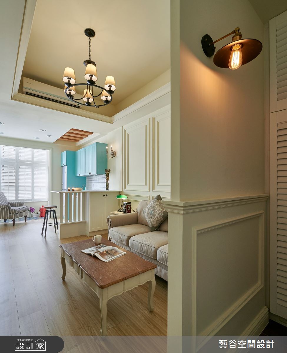 12坪中古屋(5~15年)＿鄉村風客廳案例圖片＿藝谷空間設計＿藝谷_01之1