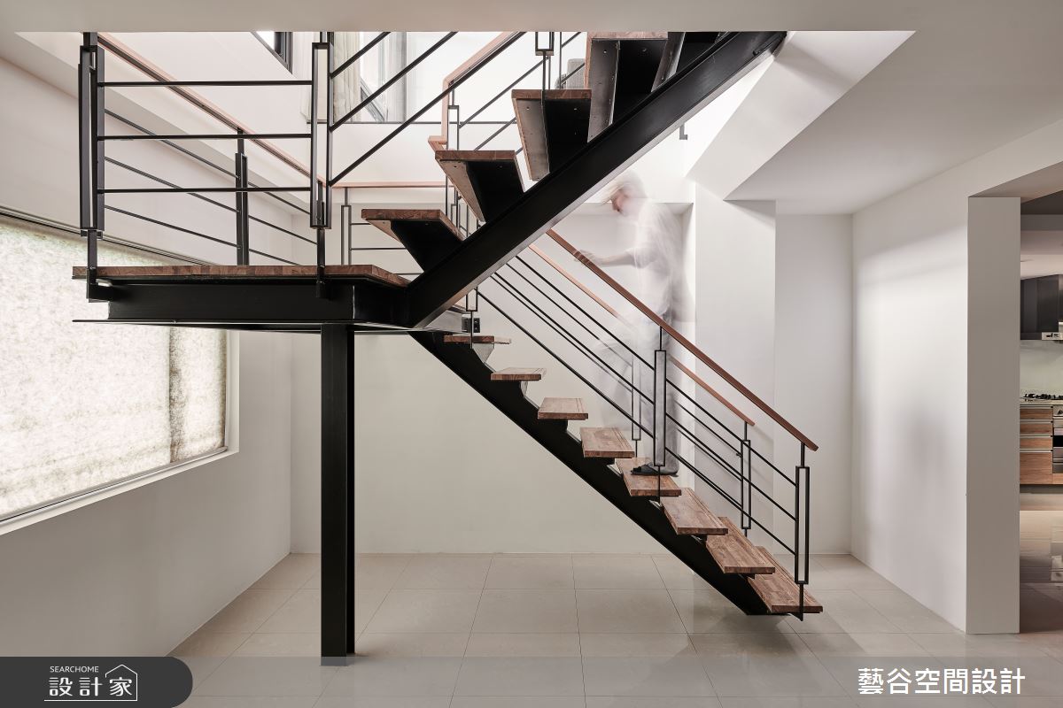 100坪老屋(16~30年)＿現代風樓梯案例圖片＿藝谷空間設計＿藝谷_02之12