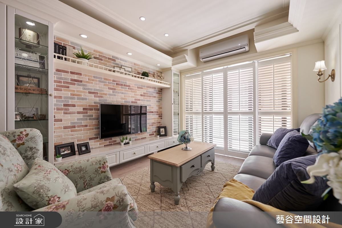 25坪新成屋(5年以下)＿鄉村風客廳案例圖片＿藝谷空間設計＿藝谷_04之12