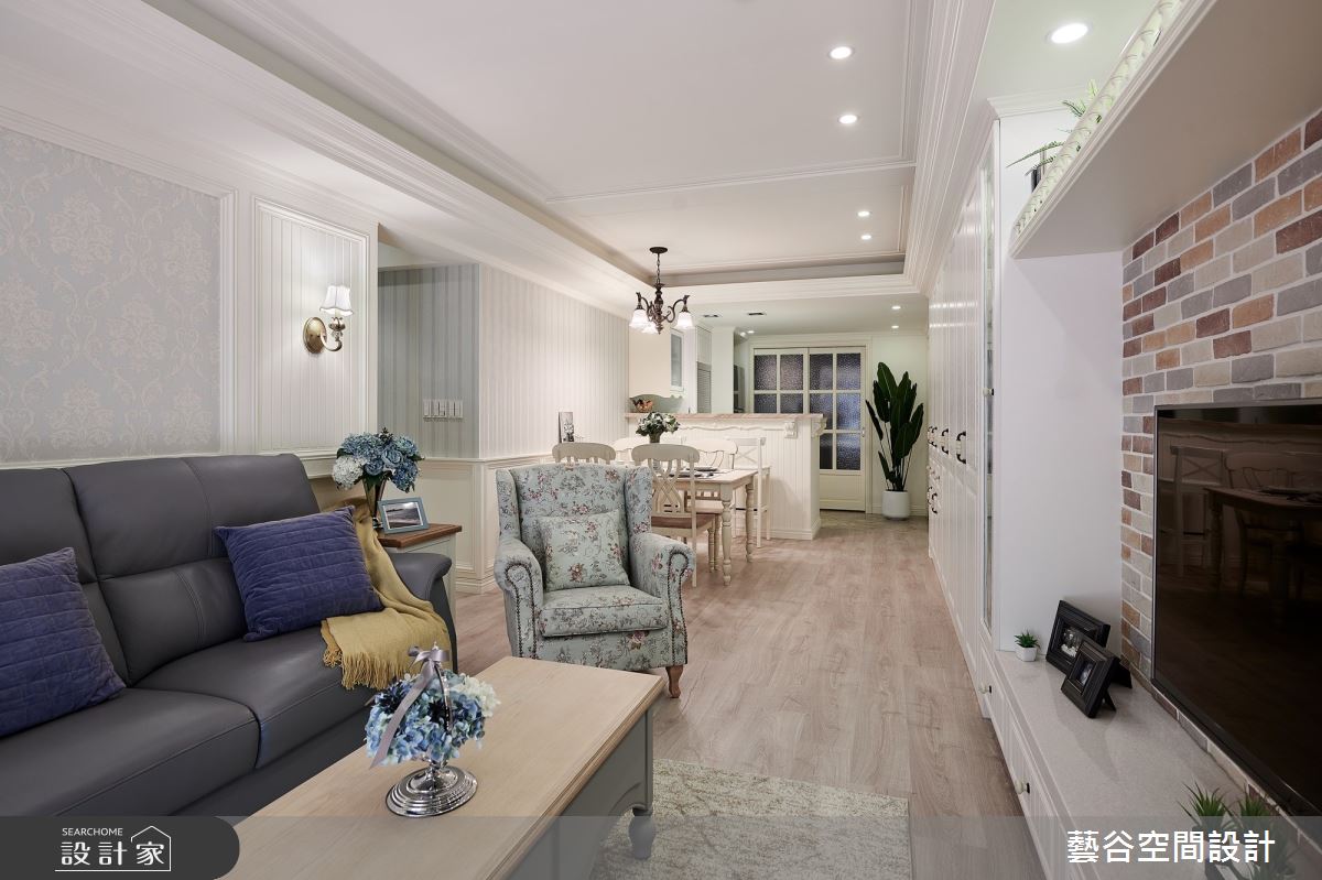 25坪新成屋(5年以下)＿鄉村風客廳案例圖片＿藝谷空間設計＿藝谷_04之10