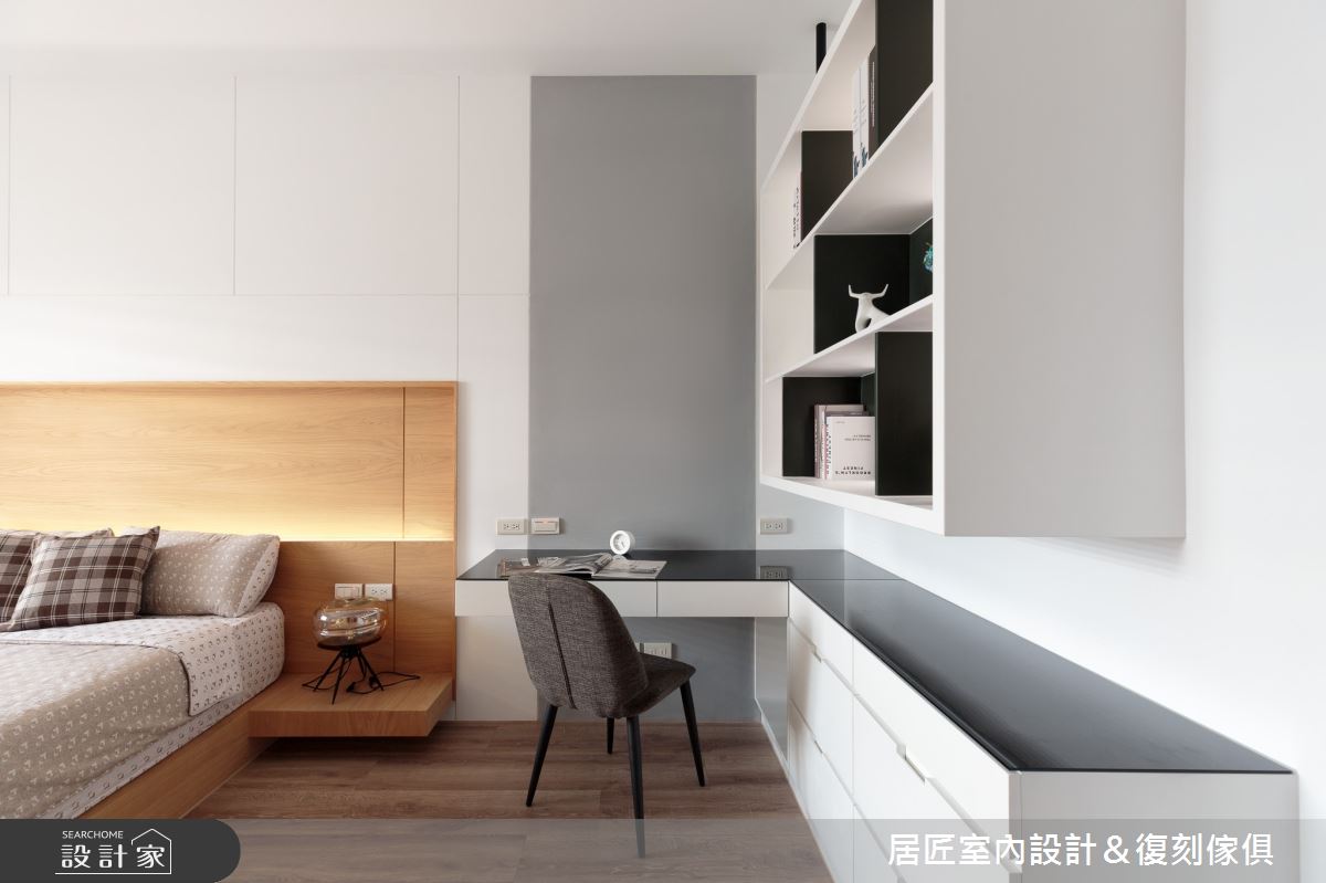 52坪新成屋(5年以下)＿美式風臥室案例圖片＿居匠室內設計＆復刻傢俱＿居匠_01之13