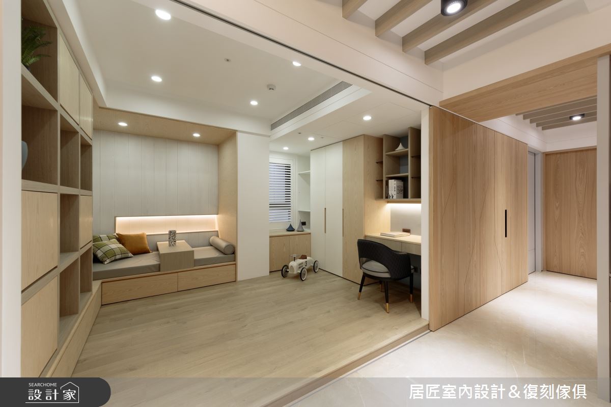 77坪新成屋(5年以下)＿現代風書房臥榻案例圖片＿居匠室內設計＆復刻傢俱＿居匠_02之8
