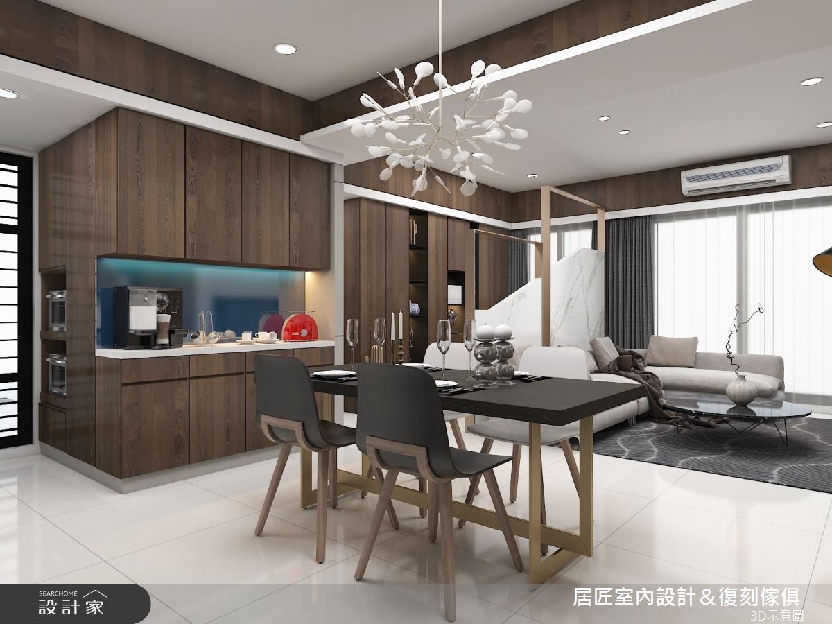 30坪新成屋(5年以下)＿現代風餐廳案例圖片＿居匠室內設計＆復刻傢俱＿居匠_03之2