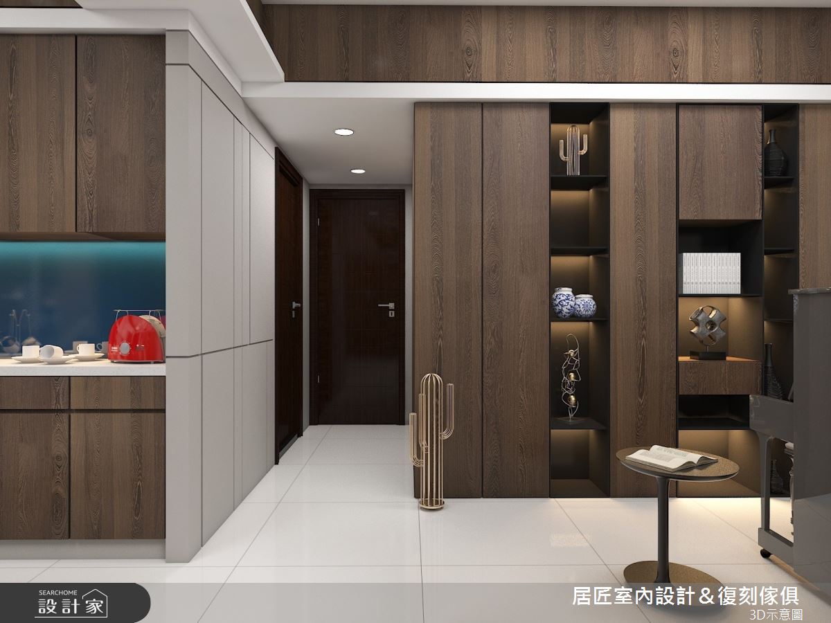 30坪新成屋(5年以下)＿現代風玄關案例圖片＿居匠室內設計＆復刻傢俱＿居匠_03之6