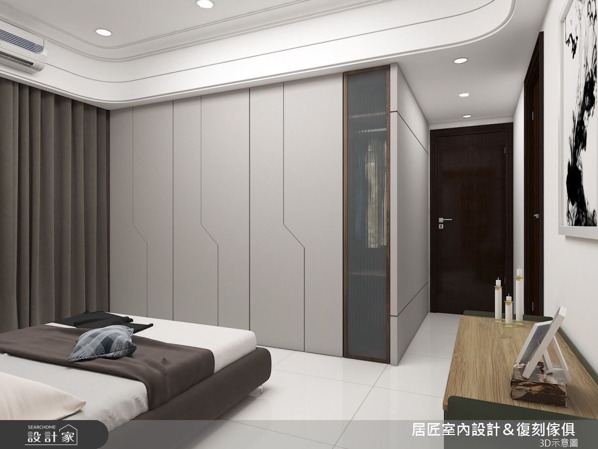 30坪新成屋(5年以下)＿現代風臥室案例圖片＿居匠室內設計＆復刻傢俱＿居匠_03之9