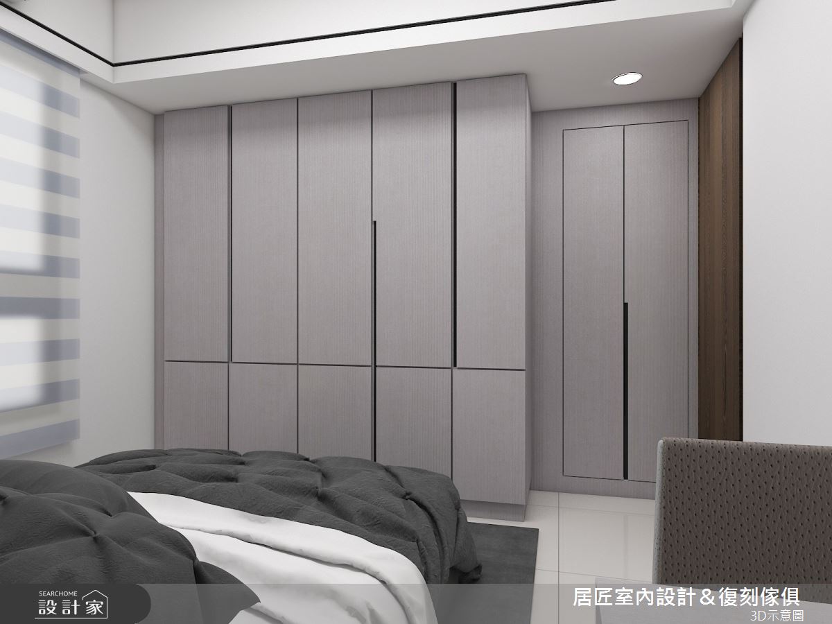 30坪新成屋(5年以下)＿現代風臥室案例圖片＿居匠室內設計＆復刻傢俱＿居匠_03之11
