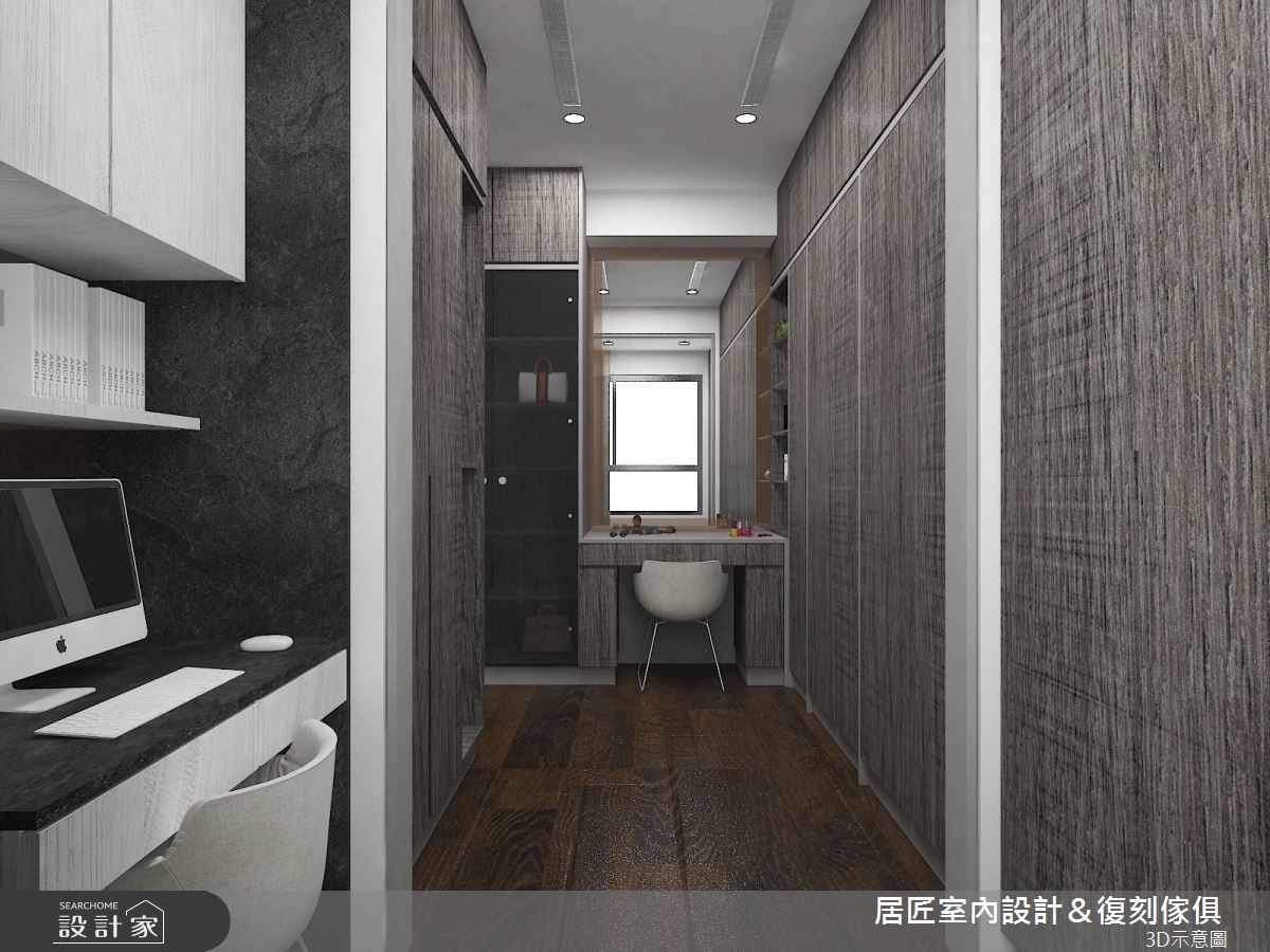 30坪新成屋(5年以下)＿工業風更衣間案例圖片＿居匠室內設計＆復刻傢俱＿居匠_04之10