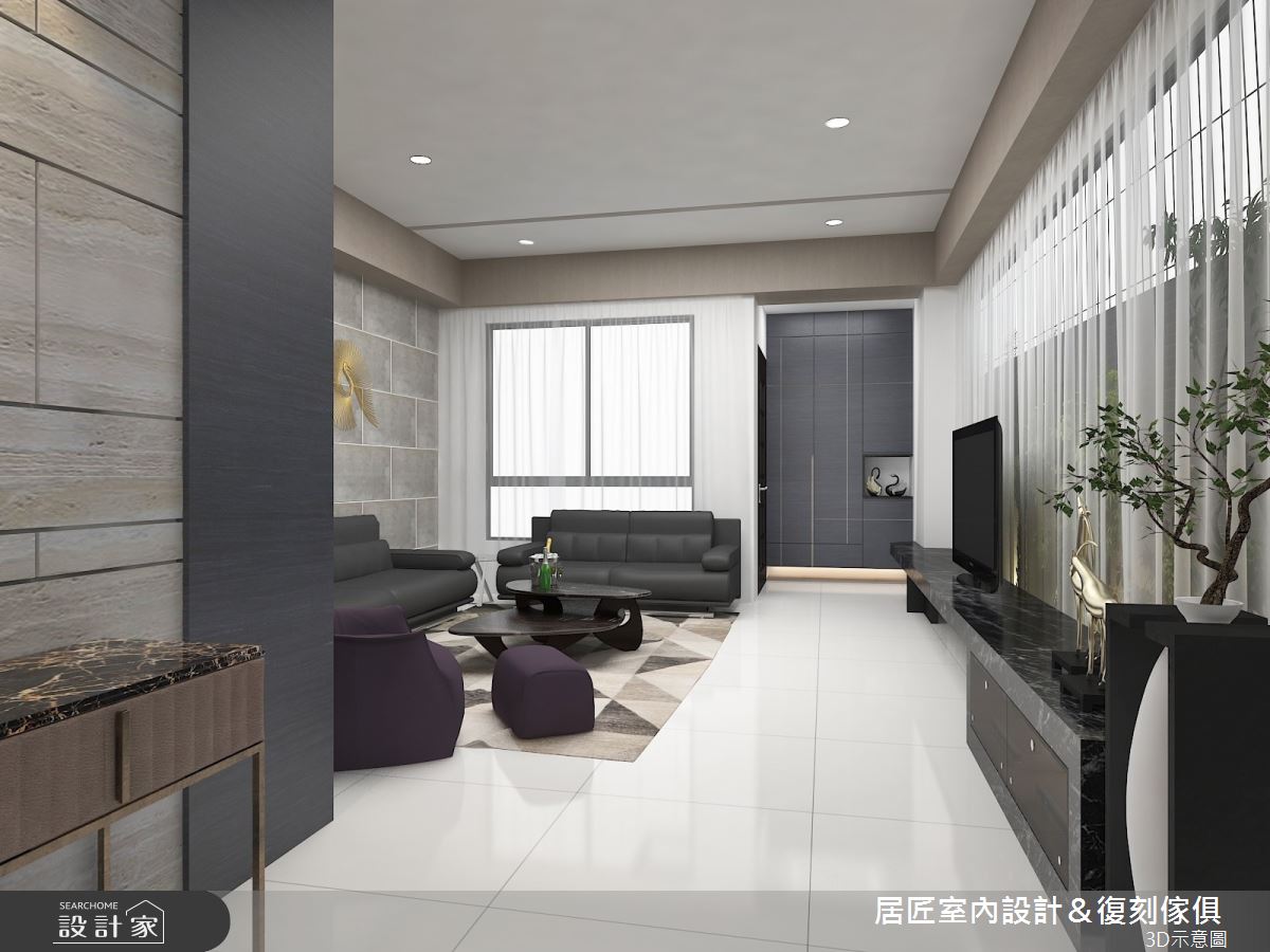 50坪新成屋(5年以下)＿現代風玄關案例圖片＿居匠室內設計＆復刻傢俱＿居匠_07之1
