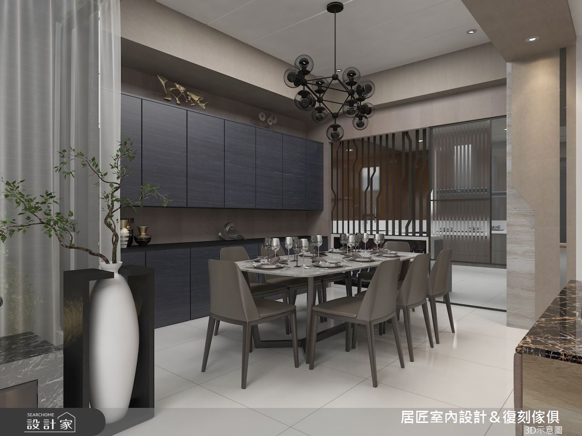 50坪新成屋(5年以下)＿現代風餐廳案例圖片＿居匠室內設計＆復刻傢俱＿居匠_07之4