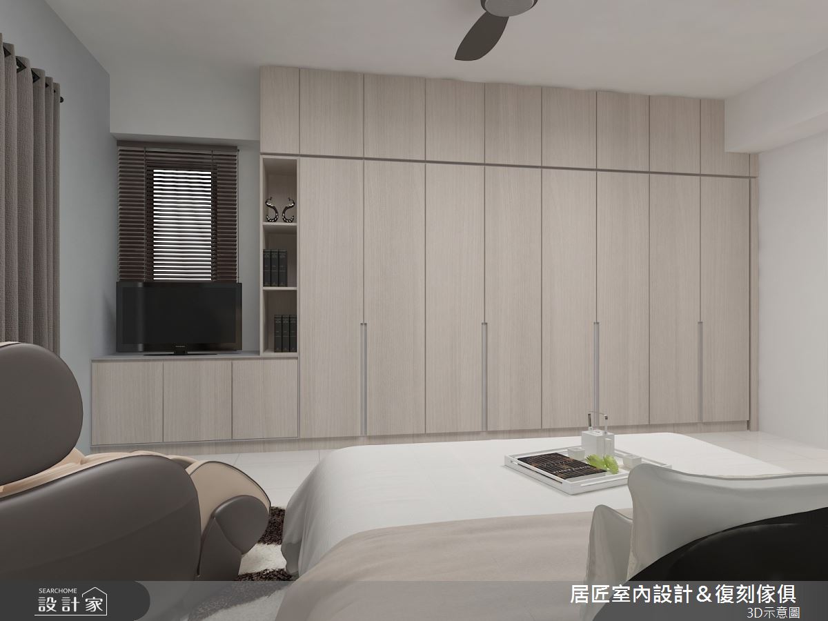 50坪新成屋(5年以下)＿現代風臥室案例圖片＿居匠室內設計＆復刻傢俱＿居匠_07之11