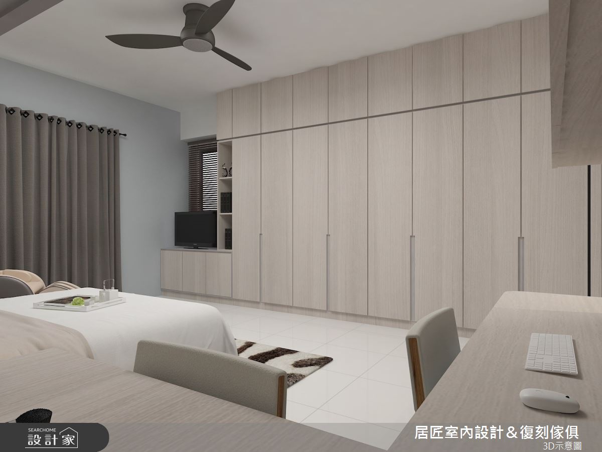 50坪新成屋(5年以下)＿現代風臥室案例圖片＿居匠室內設計＆復刻傢俱＿居匠_07之12